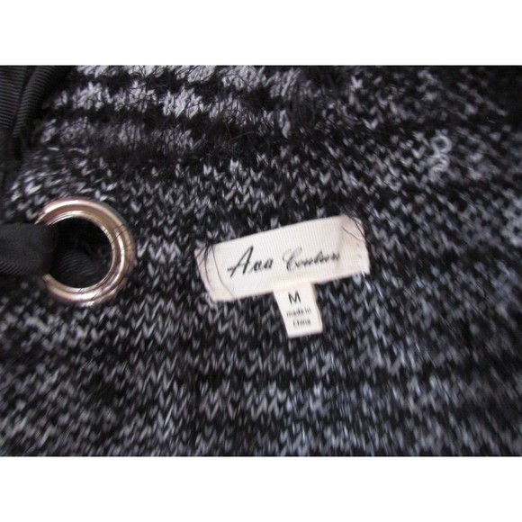 Designer Ana Couture Houndstooth Print Bow Tie on Back Long Sleeve Sweater Med - Picture 11 of 14